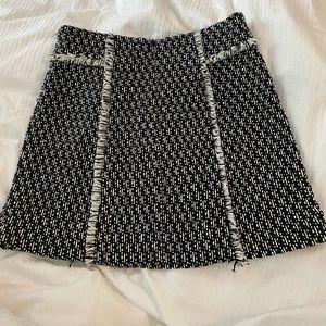 Black and white tweed mini skirt from Intermix S8